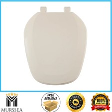 Toilet Seat Eljer Emblem Round Closed Square Front in Natural Stain Resistant