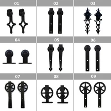 CCJH 1 Pair Sliding Barn Door Hardware Roller, No Kit,Carbon Steel ,No Noise