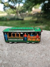 VINTAGE Powell and Mason Streets 514 Trolley Car Tin Toy San Francisco