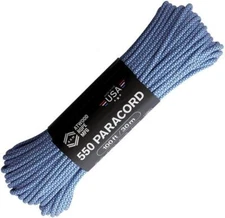 New Atwood Rope MFG Parachute Cord Diamond Blu/Wht C550 DIAMOND BLUE W/ WHITE