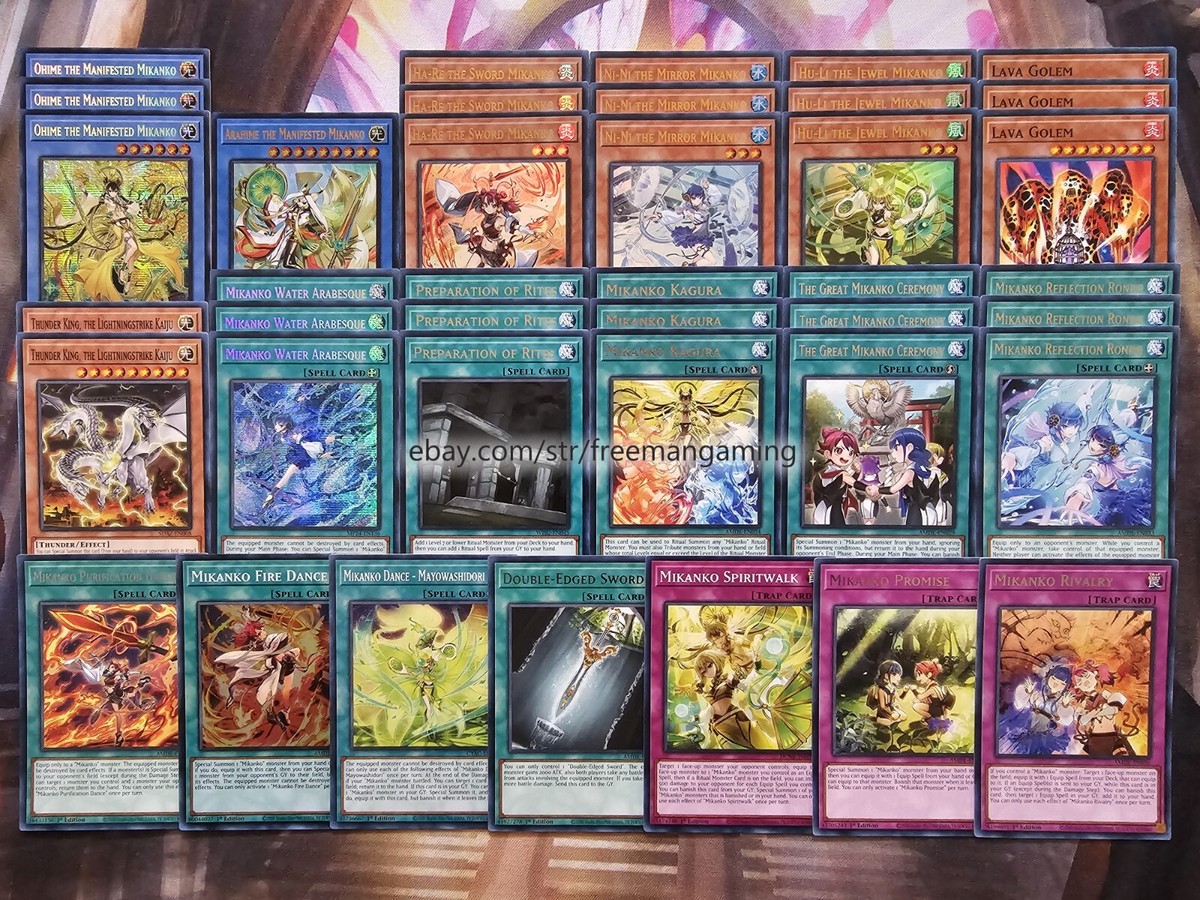 Yugioh Mikanko Deck 40 Card Ohime Water Arabesque Lava Golem Tournament  Ready