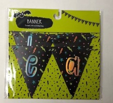 1 Trick or Treat Garland Banner halloween teacher supply party decor black