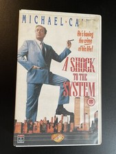 A Shock To The System (VHS) 1990 Big Box, Michael Caine, Vintage Movie