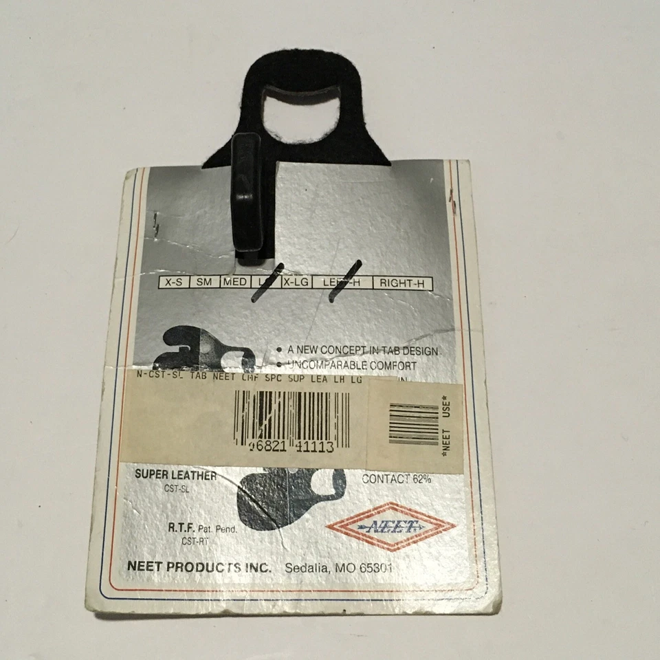 Vintage Comfort Shooting Tab For Bow An Arrow Left Hand Size Large /Calfhair - Image 2 of 2