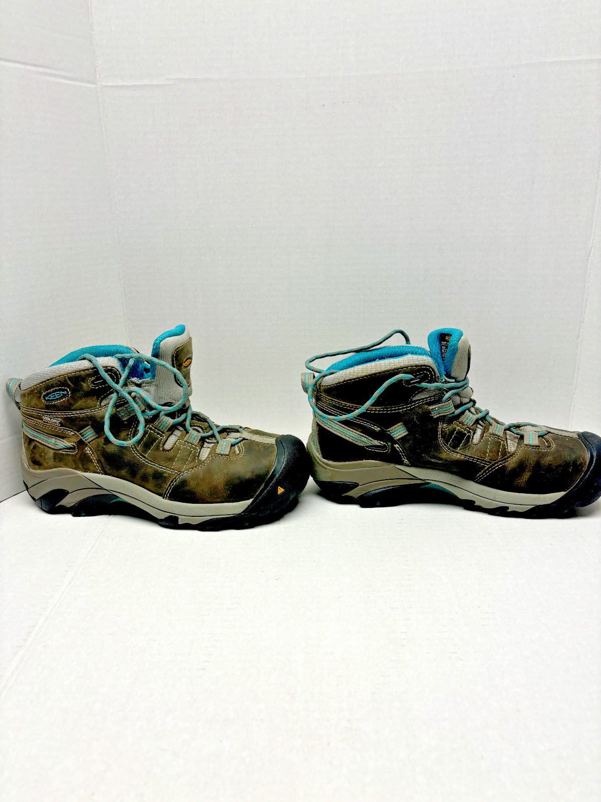 Stivali Keen donna taglia 9 punta in acciaio delicatamente indossati impermeabili