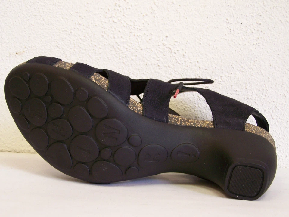 Think Traudi, Sandalette zum Schnüren, schwarz auch für Mittelalter& Schuhbeutel - Bild 3 von 3