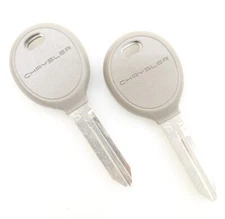 NEW OEM Mopar Transponder Ignition Key Blank Set of 2 5102247AA Chrysler 04-10