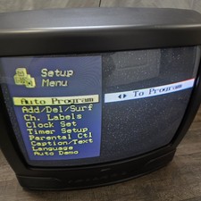 Zenith Model SY1949Y 19" CRT TV Retro Turnd On/Works 1996