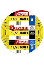 100 FT 12/2 Type NM-B Copper. #12 AWG, 2 Conductors with Ground. Yellow 