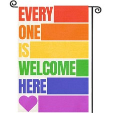 Pride Garden Flag - Pride Decorations LGBT Garden Flags LGBT Themed Decoratio...