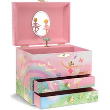 Jewelry Box for Girls - Spinning Ballerina Doll to Swan Lake Tune Music Box -...