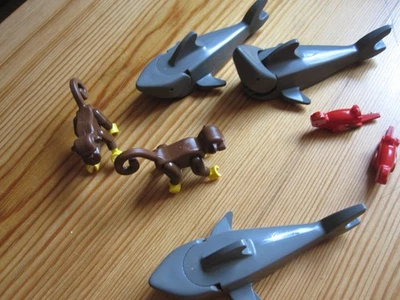 Lego Tiere (Haie, Affen, Papageien) - Bild 1 von 3