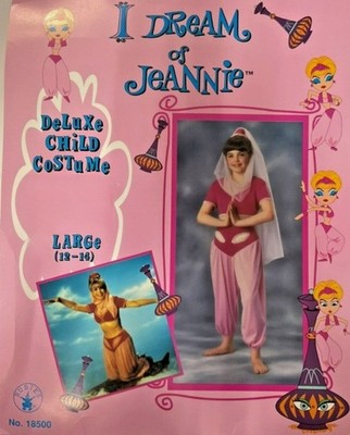Vintage I Dream Of Jeannie Deluxe Child Costume LG 12-14 Harem Girl Genie