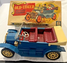Old-Timer Deluxe Tourer Friction Tin Toy Car Vintage SSS International Japan