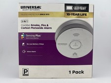 Universal 3 in 1, Smoke  Carbon Monoxide Alarm with Voice Alert,