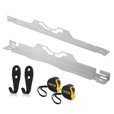 Wheel Alignment Tool with 2 Tape Measures, Stainless Steel Toe Alignment Silver