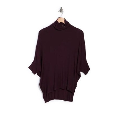 H By Bordeaux Women's Elbow Dolman Sleeve Turtleneck Top in Rosewood XSmall $58 - Picture 4 of 4