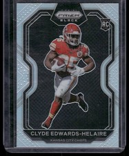2020 Panini Chronicles #PB-5 Clyde Edwards-Helaire Prizm Black Silver