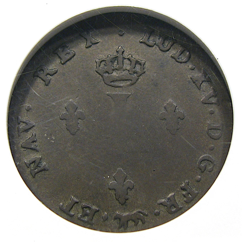 1741-A 1 SOU FRENCH COLONIES NGC VF30 EX. JOHN J FORD JR ~ CRUSTY ORIGINAL! - Image 4 of 4