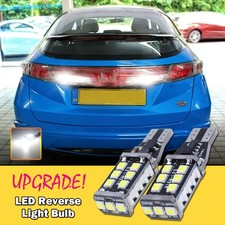 2Pcs For Honda Civic MK8 MKVIII 2005-2015 White LED Reverse Light Bulbs Upgrade