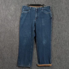 Duluth Trading Co Jeans Mens 38x30 Blue Denim Straight Leg 100% Cotton