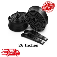 Hapleby 2PCS Premium Bike Tubes Compatible for 26 Inch x 1.75/1.95/2.10/2.125