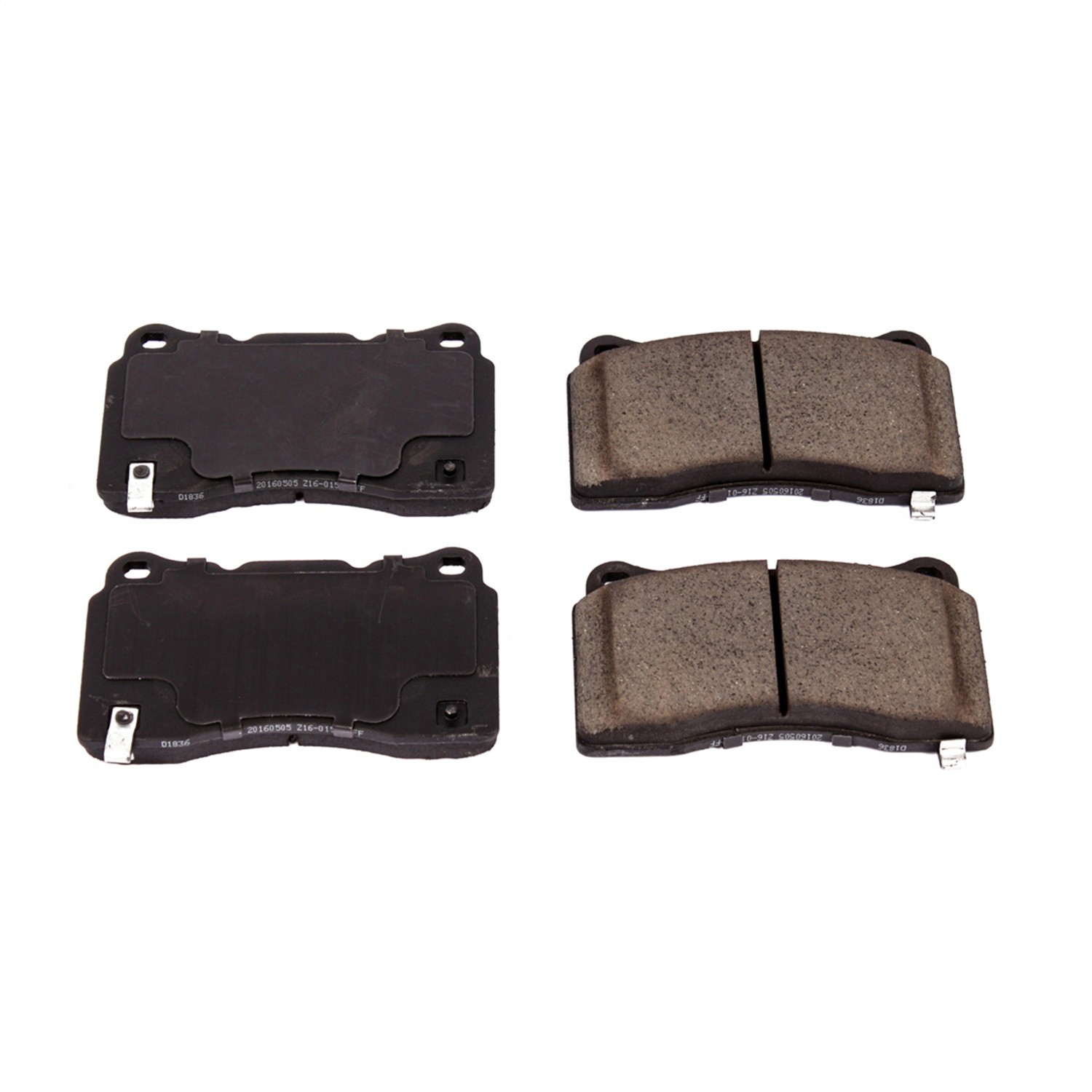 PowerStop 16-1836 Power Stop - Front Z16 Low-Dust Ceramic Brake Pads