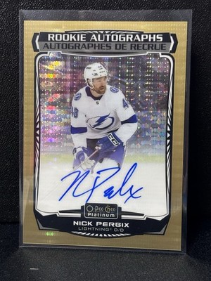 2022-23 O-Pee-Chee Platinum Nick Perbix Seismic Gold Rookie Autograph Auto /25