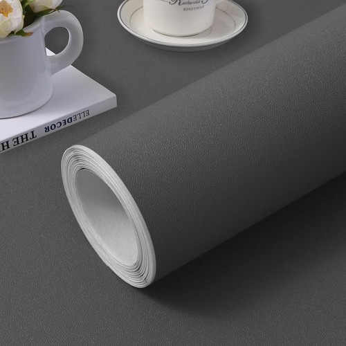 (15.7 inchx118 inch) Grey Wallpaper Self Adhesive Peel and Stick Wall Pattern...