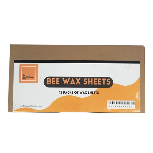 15 Packs Bee Honey Sheets Beehive Wax Foundation Natural Beeswax Foundation B...