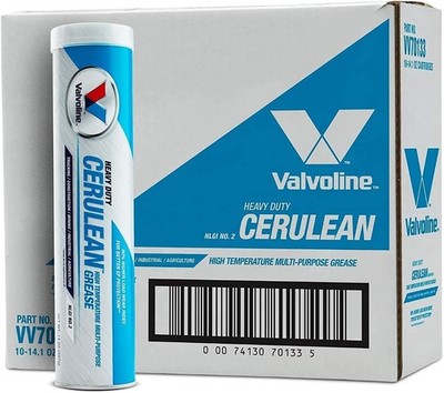 Valvoline Cerulean #2 Heavy Duty (HD) Grease 14.1 OZ Cartridge, Case of 10 