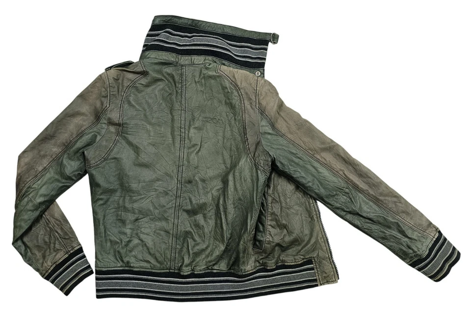 *LO ÚLTIMO UNSEX D&G DOLCE GABBANA @ SPORTS BOMBER GRIS PIEL DE CORDERO Chaqueta 48 XS Foto 4 de 4