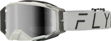FLY RACING Zone Pro Goggle Grey with Grey Mirror/Smoke Lens - 37-51910