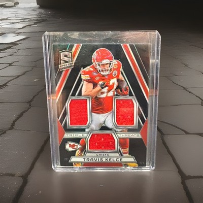 2024 Panini Spectra - Triple Threats Travis Kelce #TT-4 28/99 (MEM)