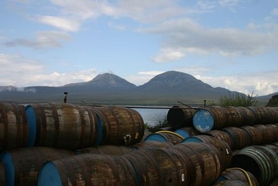 Photo 12x8 The Paps of Jura Cnocbreac Jura as seen across the whisky barre c2006