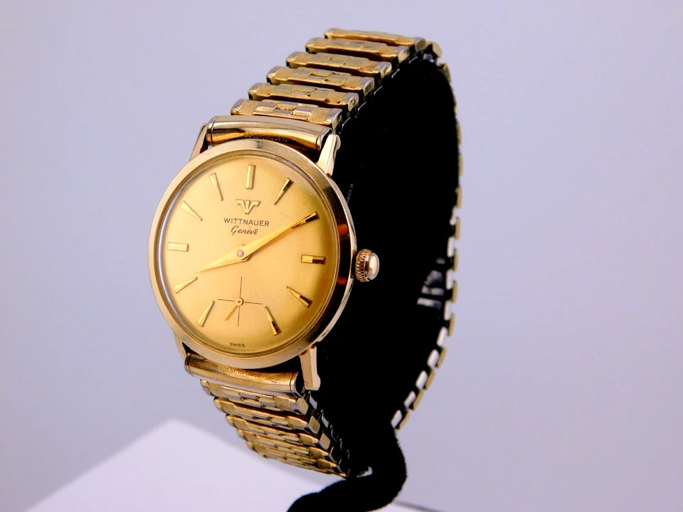 VINTAGE WITTNAUER 17J CAL.11K SWIS CALATRAVA STYLE MENS WRISTWACH SERVICED 1950s - Image 4 of 4