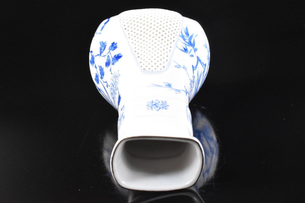 U2616: Chinese Blue&White Flower Muffle painting FLOWER VASE