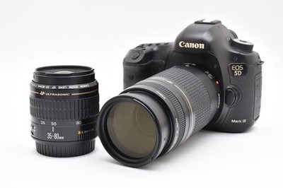 デジタルカメラ Canon EOS 5D mark III EF35-80/EF75-300 Canon EOS 5D Mark III DSLR Camera with EF 75-300mm and 35-80mm