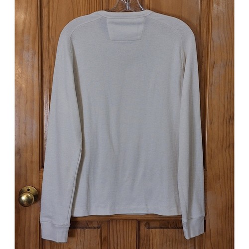 Banana Republic Shirt Mens Small Cream Thermal Outdoor Nature Classic Basic Norm - Picture 3 of 6