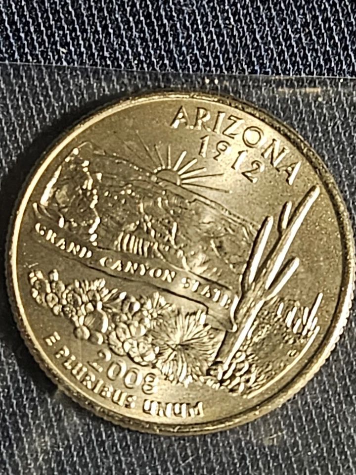 2008 P+D Arizona State Quarter Uncirculated - Image 4 of 4