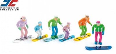 Jägerndorfer - 6 Figures with Snowboard - 1:32 | LGB - JC54300