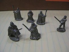 Star Wars Metal miniatures loose lot of 6 West End Games Vader Kenobi