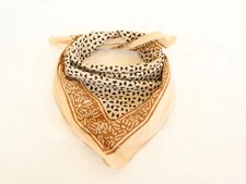 Cotton Bandana Face Cover Neckerchief Head-wrap Vintage Face Neck ,Size 21x21