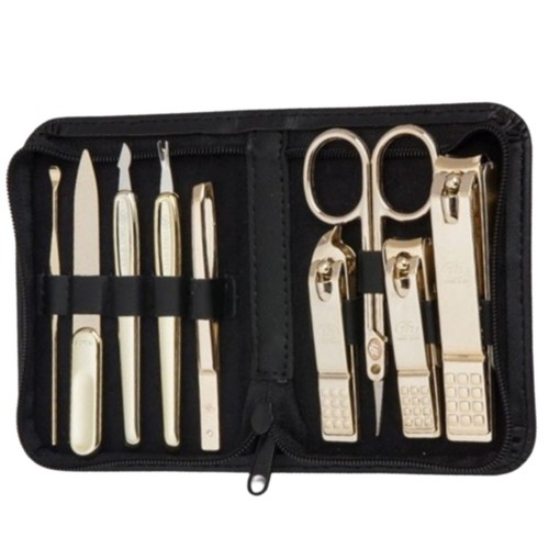 Three Seven Nail Clippers Gold Color Set 9PCS Convenient Usability Made In Korea