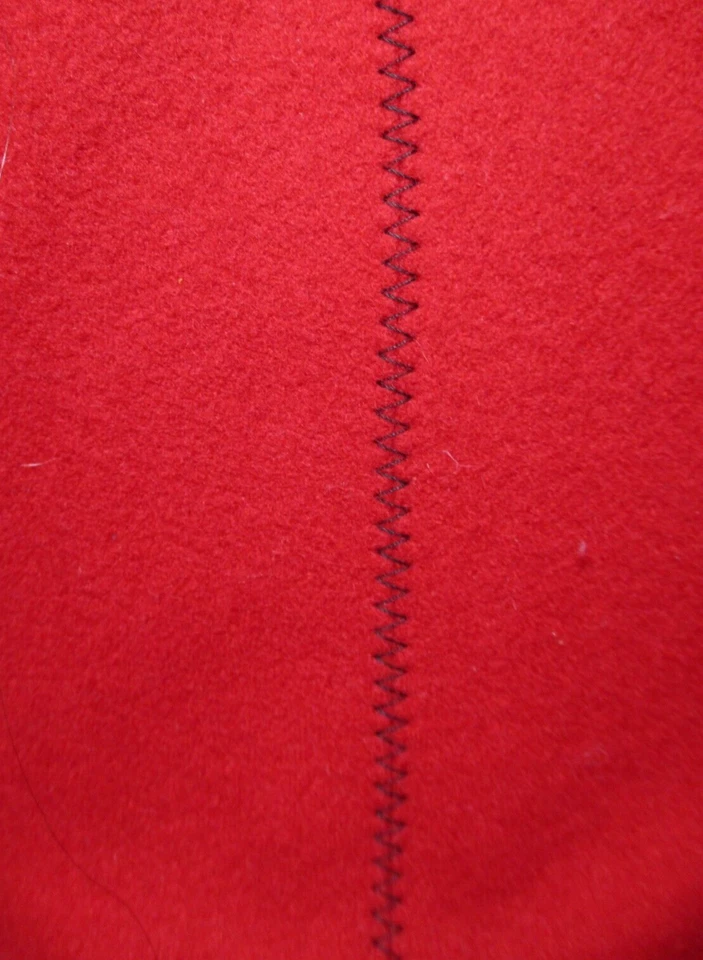 Jaqueta Plein Sud Vintage Anos 80 Lã Vermelha Cashmere Mescla XS Feminina Cintura com Bola - Imagem 4 de 4