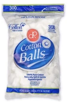 DecorRack 300 Small Cotton Balls for Make-Up, Nail Polish Removal, Applying Oil