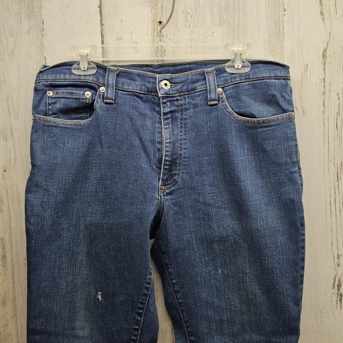 L.L. Bean 35x29 Standard Fit Blue Jeans Broken In Soft Faded