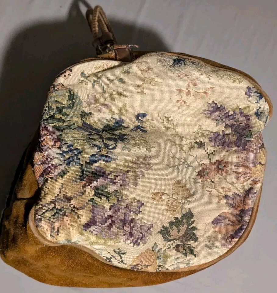 Bolso Mochila Vintage Express Tapiz Cuero Hobo Cubo Bolso Alfombra Foto 4 de 4