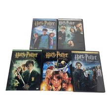 Harry Potter -Lot of 5  Movies Disc Widescreen Chamber Stone Fire Order Azkaban