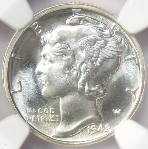 1942 Proof Mercury Dime 10C Coin - NGC PR68+ Plus Grade (PF68+) - $5,000 Value